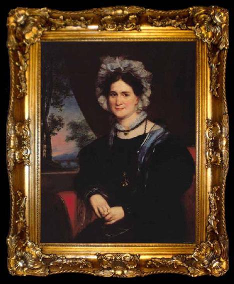 framed  Charles Bird King Portrait of Mrs. William, ta009-2